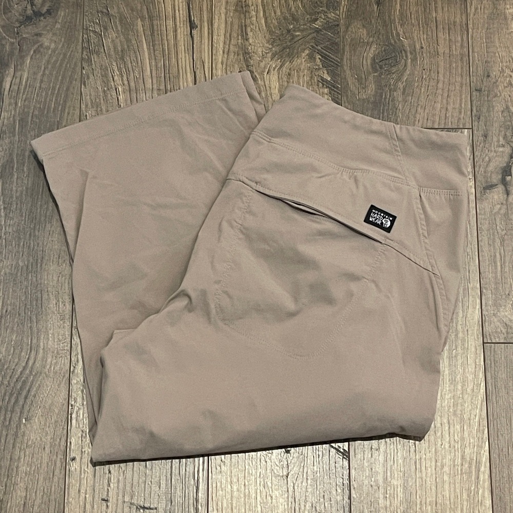 Mountain Hardwear Womens Dynama/2 Ankle Pants Taupe Tan Size L OL8627 Hiking
